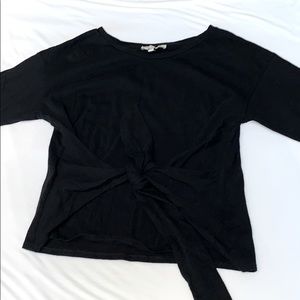 Express small black half sleeve shirt with tie!